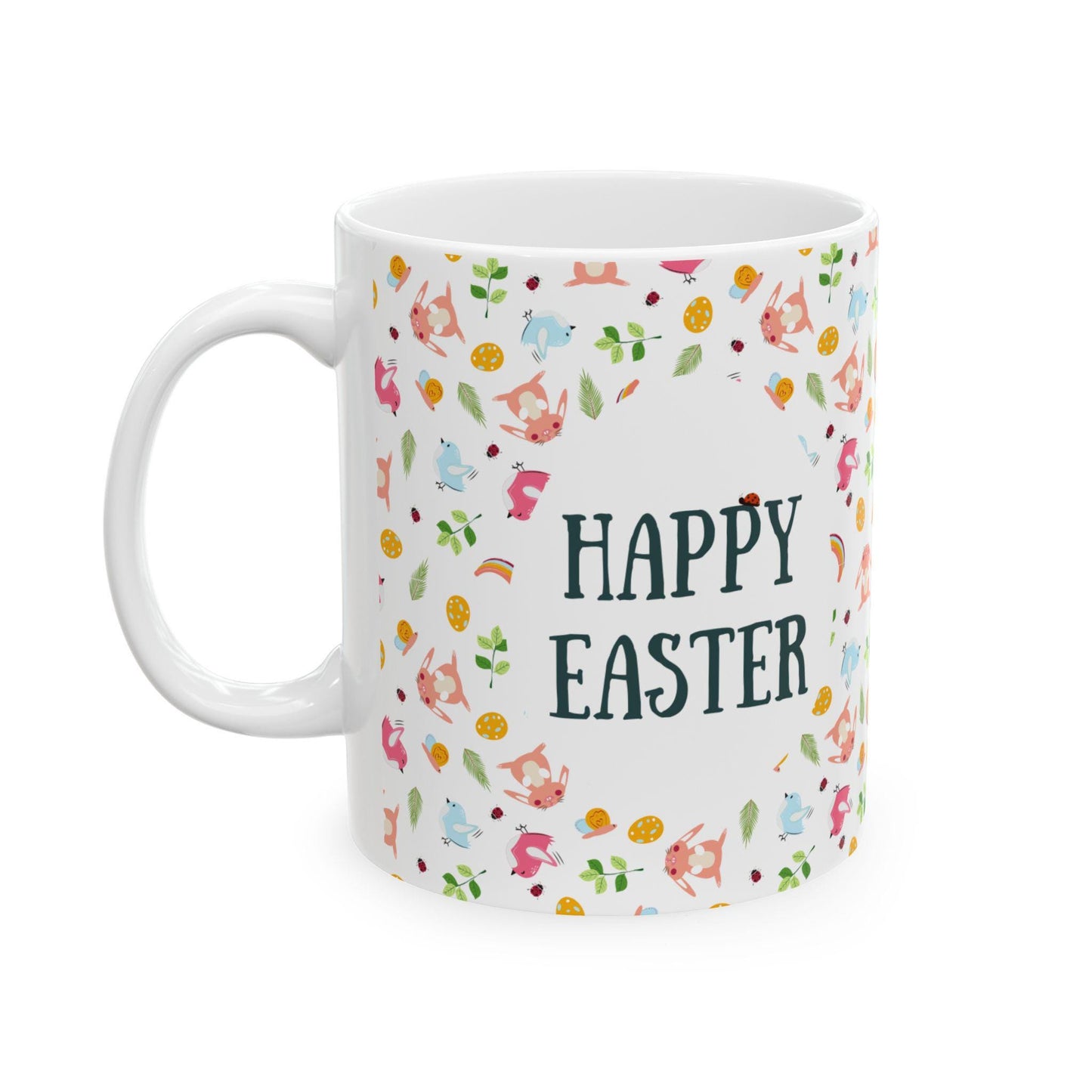 Happy Easter Floral Mug Happy Easter Floral Mug Coffee Mug - Happy Easter Gift Idea for Her Perfect for Spring