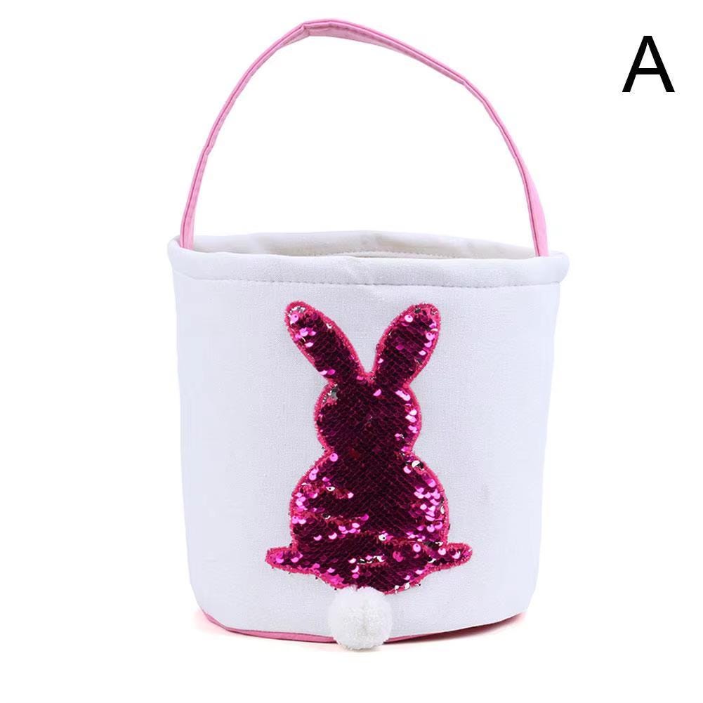 Easter basket fun sequin shiny Easter basket for boys and girls blue green with sequins for Easter egg hunt