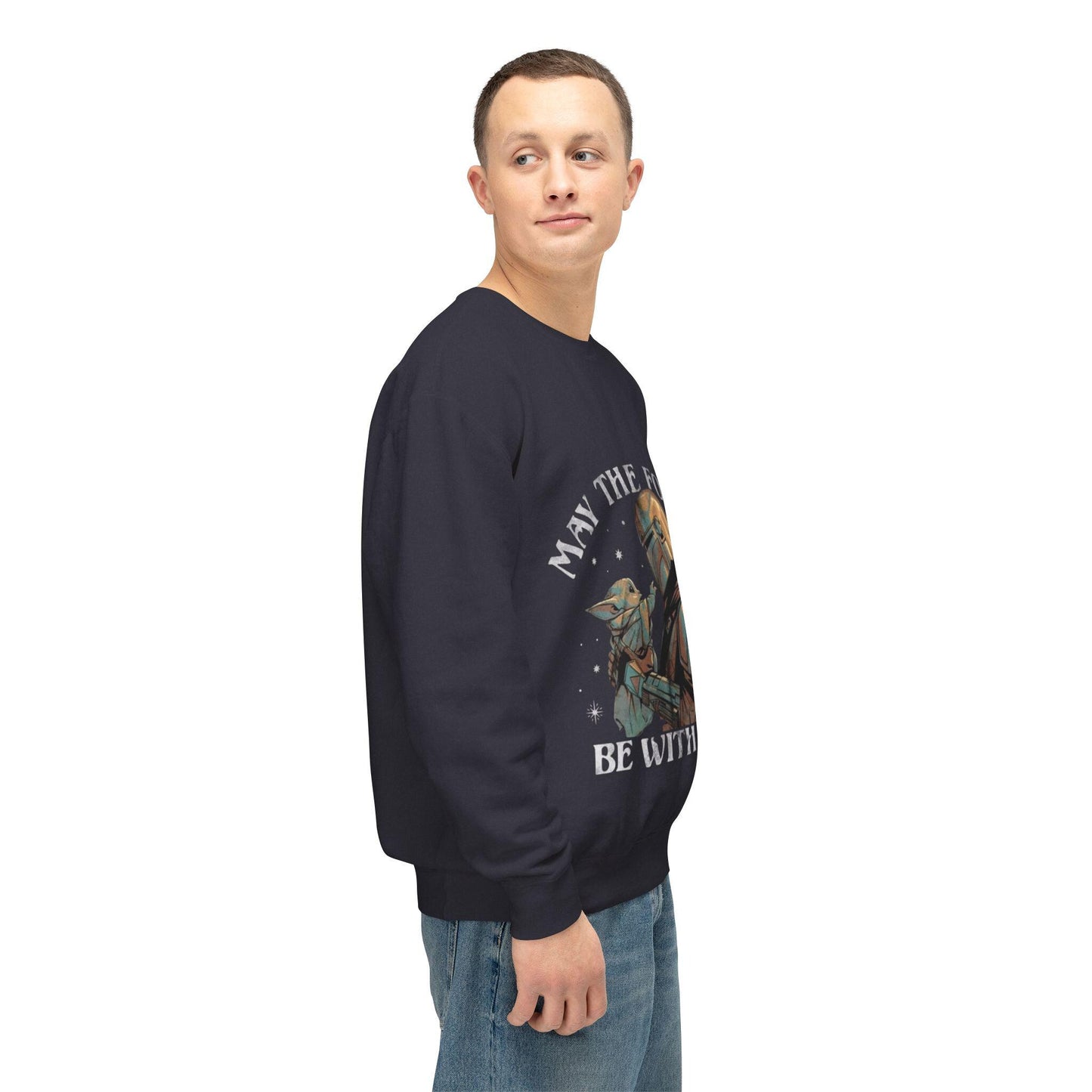 Star Wars May The Fourth Be With You Unisex Comfy Lightweight Crewneck Sweatshirt gift for Star Wars fans gift for her gift for him