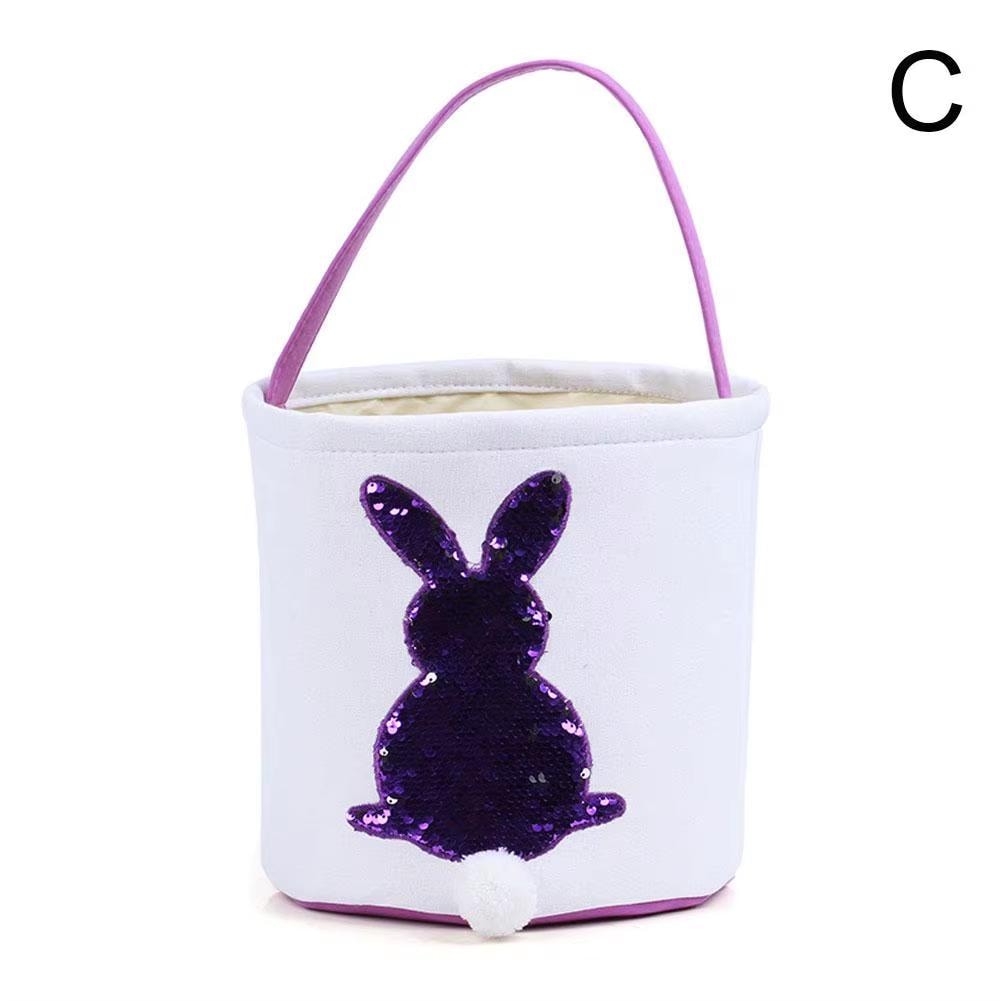 Easter basket fun sequin shiny Easter basket for boys and girls blue green with sequins for Easter egg hunt