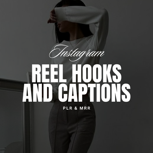 Reels, Hooks & Captions Ebook With MRR