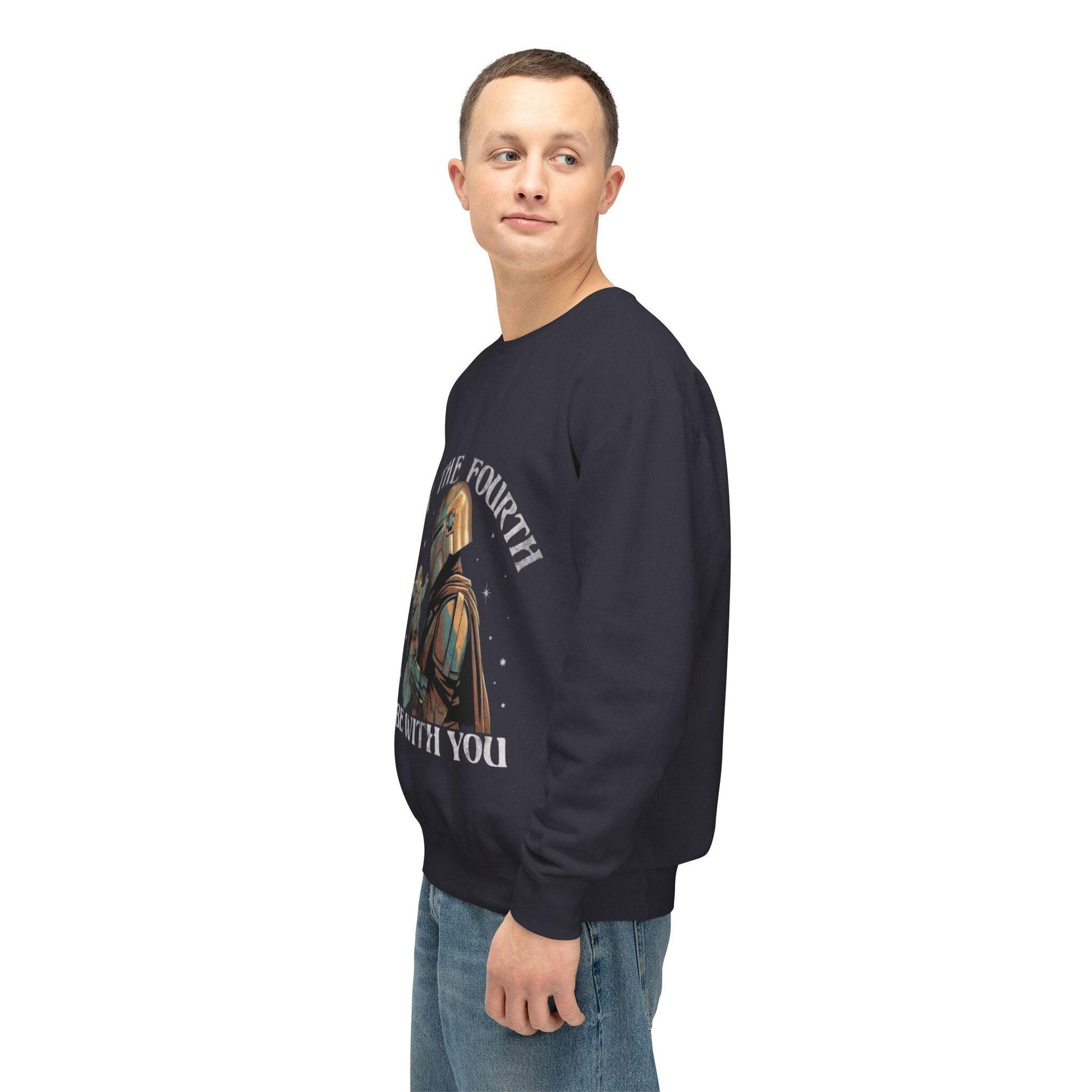 Star Wars May The Fourth Be With You Unisex Comfy Lightweight Crewneck Sweatshirt gift for Star Wars fans gift for her gift for him