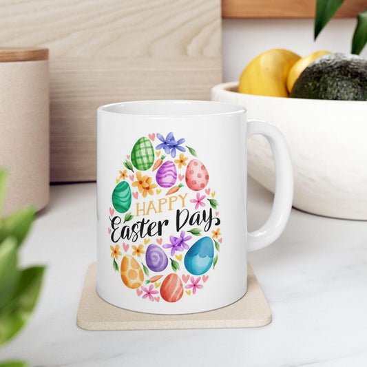 Colorful Ceramic Happy Easter Mug gift