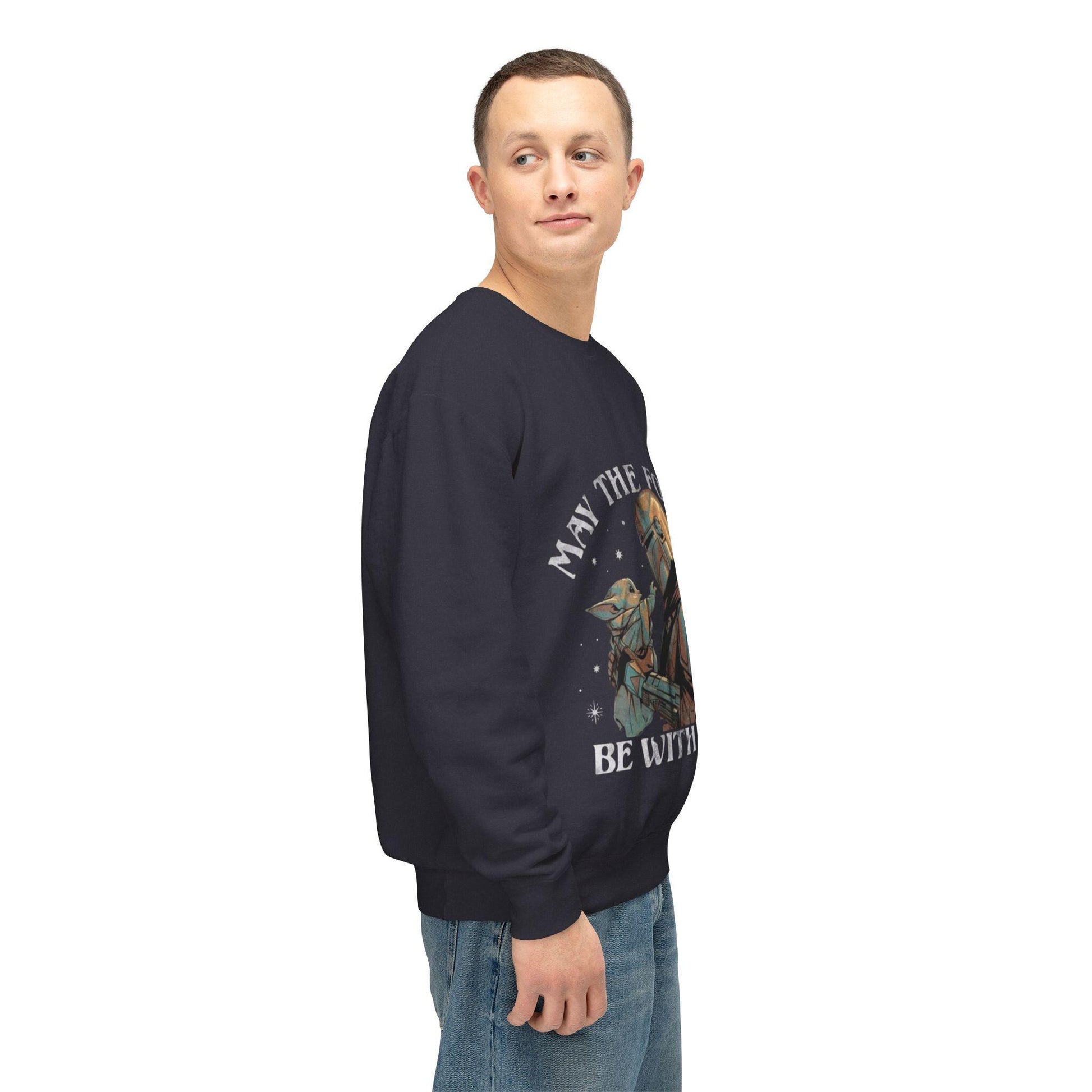 Star Wars May The Fourth Be With You Unisex Comfy Lightweight Crewneck Sweatshirt gift for Star Wars fans gift for her gift for him