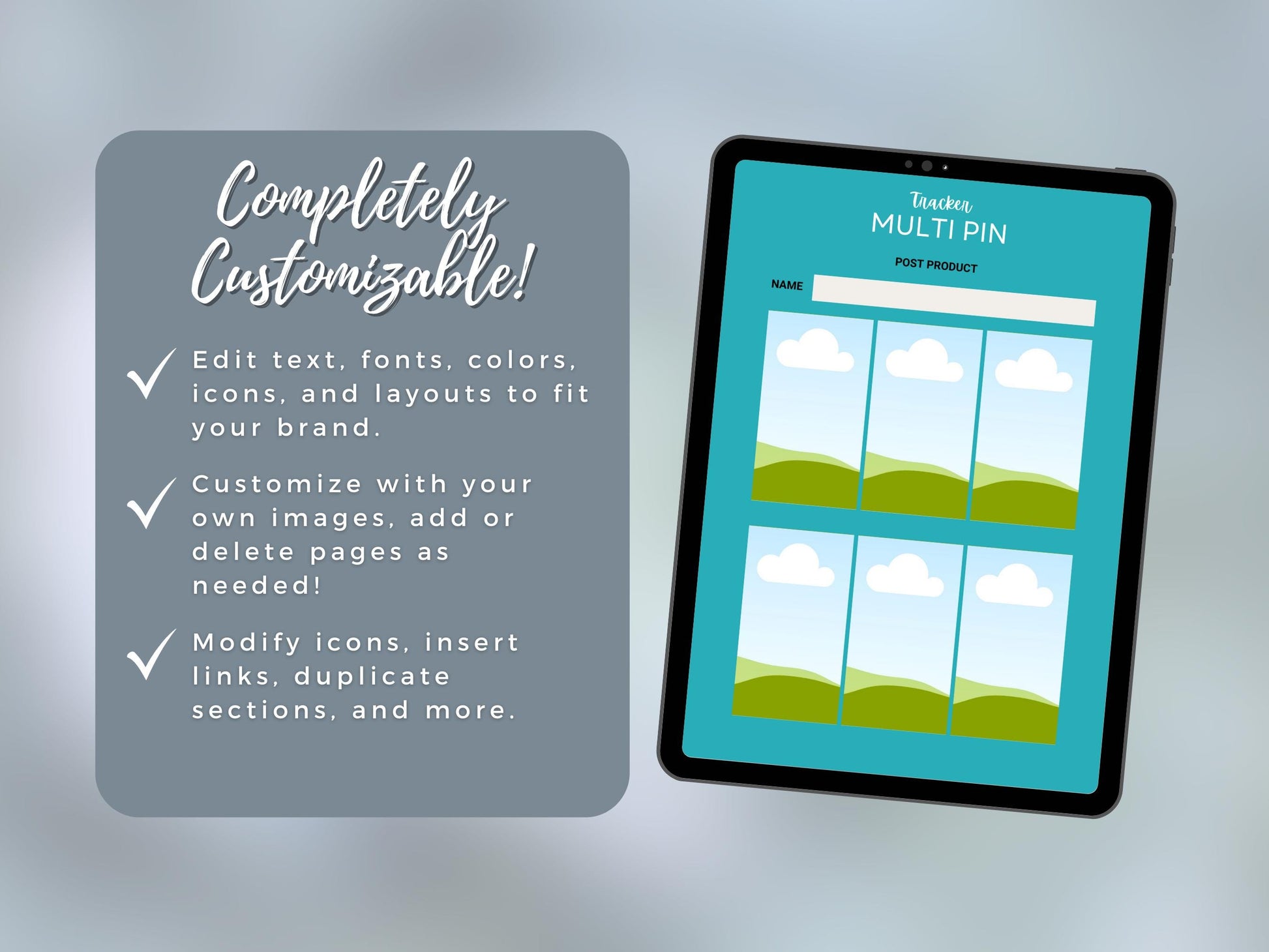 Social Media Planner | Track Posts & Growth | Content Calendar with Strategy Toolkit for FB, IG, Pinterest, TikTok and YouTube