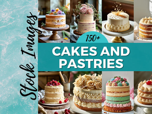 150+ Cakes & Pastries Stock Images | High-Quality Bakery Clipart | Dessert PNGs for Branding, Social Media, Invitations and More